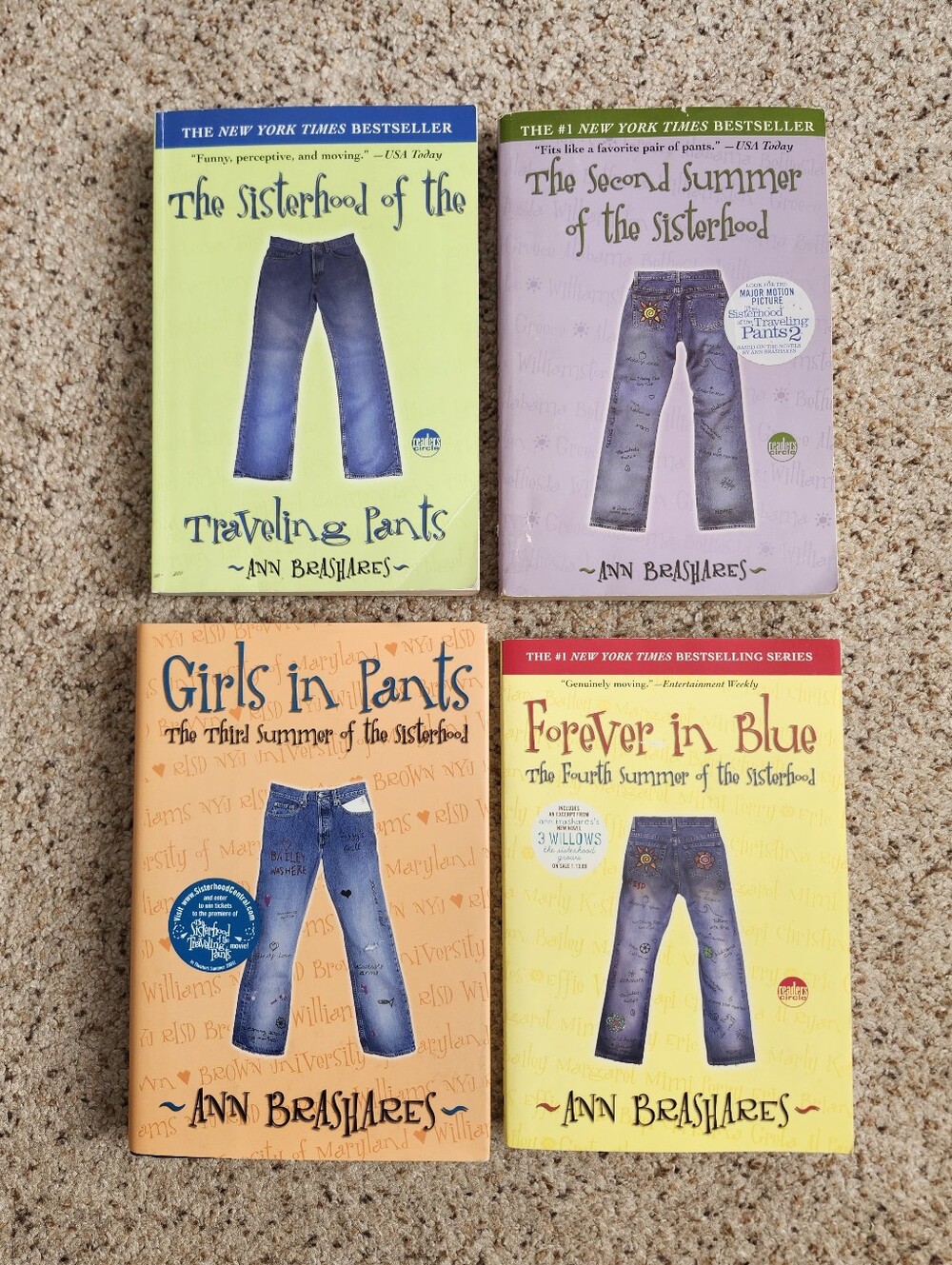 The Sisterhood Of The Traveling Pants Book Series